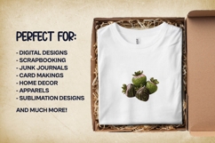 Matcha Strawberries Clipart Bundle 4 PNG Product Image 3