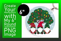 Lovely Round Design for Keychains , Gnomes Product Image 1