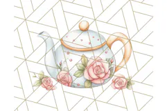 Tea Time Animal Clipart PNG Woodland Forest, Cottagecore Png Product Image 2