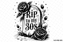 Rip to my 30s Svg | Halloween Svg | Svg Cut Files Product Image 1