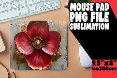 Whimsical Blooms: Sublimated Mouse Pad Designs PNG Product Image 1