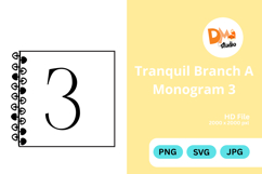 Tranquil Branch Monogram Icon Product Image 1