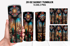 Jesus Skinny Tumbler 20oz Wrap Design, Christmas Tumbler Product Image 1