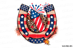 Horseshoe Svg | 4th of July Svg | Svg Cut File Product Image 1
