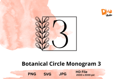 Botanical Circle Monogram Product Image 1