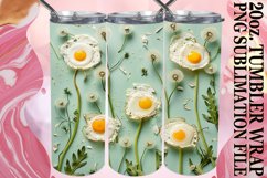 Modern Egg Flower 20oz Tumbler Designs Product Image 1