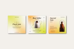 Gradient fashion Instagram post set Product Image 1