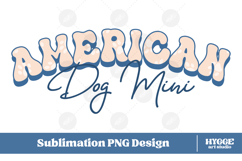 American Dog Mini 4th of July USA Paw DTF PNG Sublimation Product Image 1