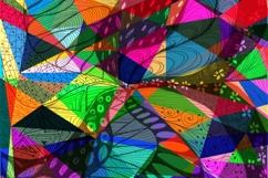 Psychedelic abstract hand drawing and digital image Product Image 1