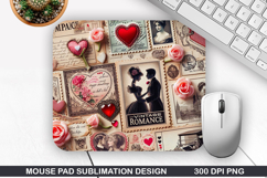 Heart Love Mouse Pad, Valentine Mouse Pad PNG Design Product Image 1