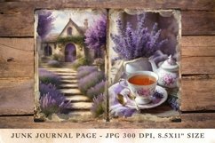 Printable Junk Journal Pages Lavender 15 Product Image 1
