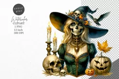Halloween clipart, Witch clipart, Gothic clipart Product Image 1