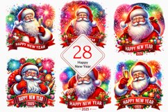 Happy New Year 2025 Sublimation, christmas santa bundle Product Image 1