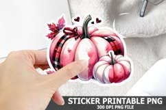 Halloween Pumpkin Sticker| Halloween Sticker PNG Design Product Image 1