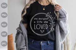 She Designed a Life She Loved SVG Design Product Image 2
