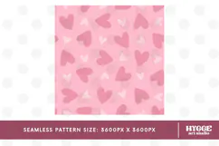 St Valentine's Day Hearts Cupid Love Seamless Pattern PNG Product Image 2