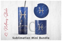 PISCES Diamond Zodiac Mini Bundle - Tumbler, Mug, Coaster Product Image 1