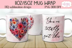You've got this mug wrap sublimation PNG | Positive phrase Product Image 2