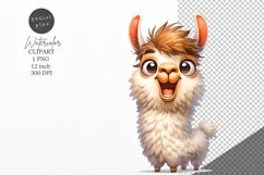 Llama clipart, Animals clipart, Funny clipart Product Image 1