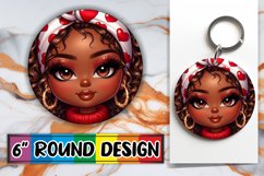Playful Car Coasters Sublimation, Love Girl Product Image 1