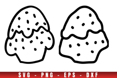 Christmas icon svg, icon png clipart, christmas outline svg Product Image 1