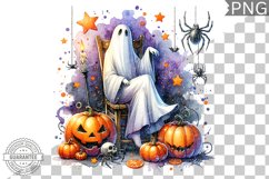 Halloween Ghost Sublimation - High-Quality 300 Dpi Product Image 1