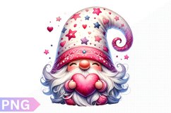 Valentine's Day Gnome Clipart - Gnome Sublimation PNG Design Product Image 1