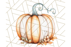 Fall Pumpkin Clipart PNG, Autumn Pumpkins, Jewel Tones Png Product Image 2