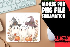 Adorable Ghost Mouse Pad for Halloween PNG Product Image 1