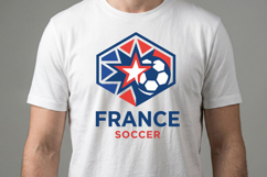 France Soccer T-shirt Design Product Image 2