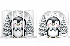 Cute Penguin Tumbler. Christmas Penguin Sublimation Product Image 2