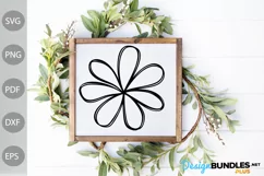 Vintage Flower SVG Design/ Flower Floral SVG Cut Files Product Image 3