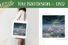 Night Sky Illustration, Night Sky Tote Bag Design Product Image 1