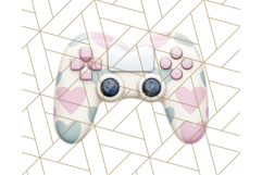 Pastel Gamer Girl Clipart PNG, Kawaii Gaming Elements Product Image 2