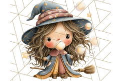 Spooky Little Witches Halloween Clipart PNG Product Image 2
