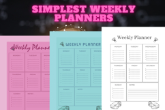best simplest weekly planner freebie 35,free Weekly planners Product Image 2
