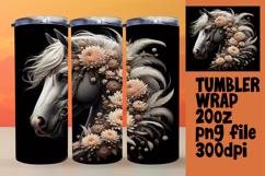 20oz Customizable Tumbler Design , Horse Product Image 1
