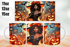 Halloween Witch Mug Wrap Sublimation 11oz, 12oz, 15oz Product Image 1