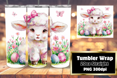 LUXURIOUS 20oz PNG Tumbler Template , Cute Easter Product Image 1
