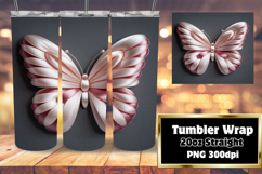 Creative 20oz Tumbler Template , Butterfly Product Image 1