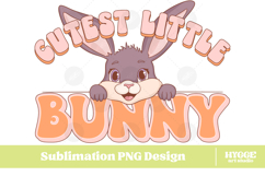 Easter Bunny Sublimation PNG Chick Farm Hip Hop Spring Joy Product Image 1