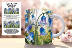 Charming 11oz Mug Wrap Png Design , Flowers Product Image 1