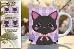 Playful Cat 11oz/15oz Mug Wrap Design PNG Product Image 1