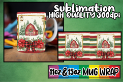 Luminous vibes sublimation mug wrap, Christmas Product Image 1