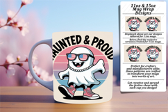 Gift 11oz Mug Wrap Png Design , Funny Ghost Product Image 1