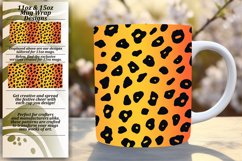 Gradient Leopard Print Art Mug Wrap - 11oz 15oz Product Image 1