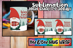 Cozy vibes sublimation print wrap, Holiday Gnome Product Image 1