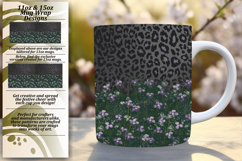 Glamorous 15oz Mug Wrap Png Artwork , Leopard Print Product Image 1