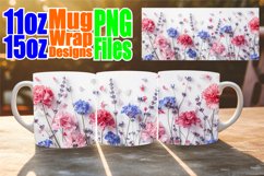 Blossom Burst Mug Wrap - Sublimate Delight Product Image 1