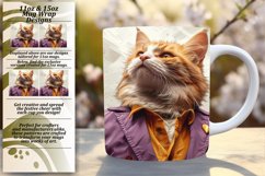 Purr-fectly Quirky Sublimation Mug Wrap - 11oz/15oz Product Image 1